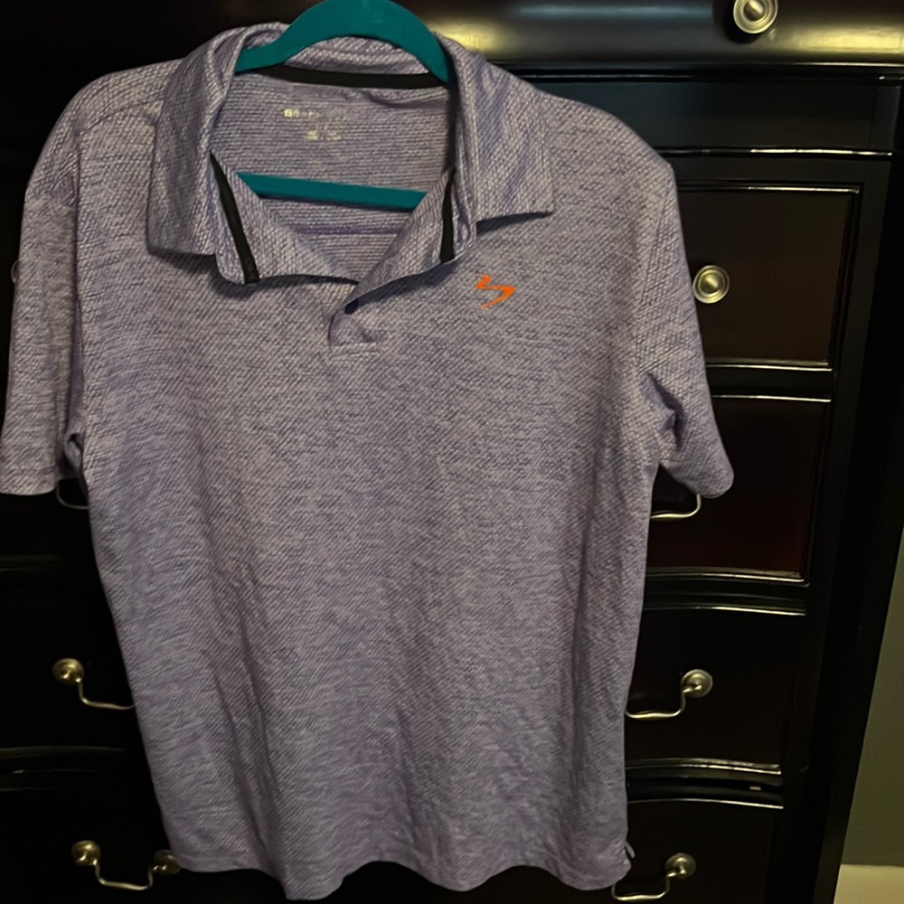 Beach body purple polo